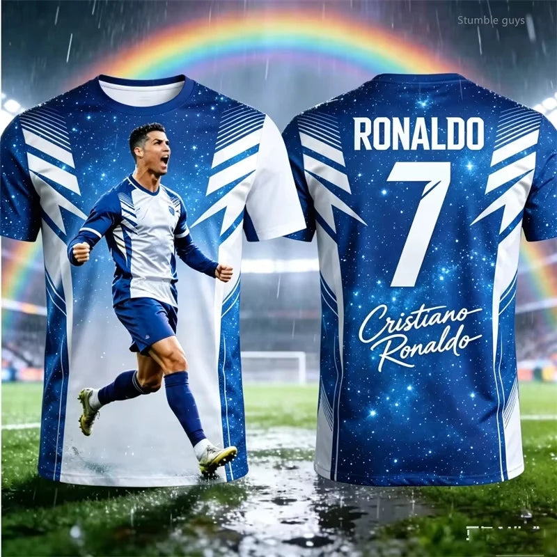 2026 Cristiano Ronaldo 7 Fan Edition Adults Kids Soccer Jersey Family Style Summer Breathable Comfortable Soccer Training Jersey