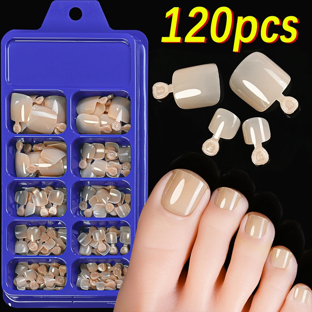 120/100Pcs Almond Full Cover Press On Nails أظافر لاصقة كاملة بتصميم لوزي – 100/120 قطعة