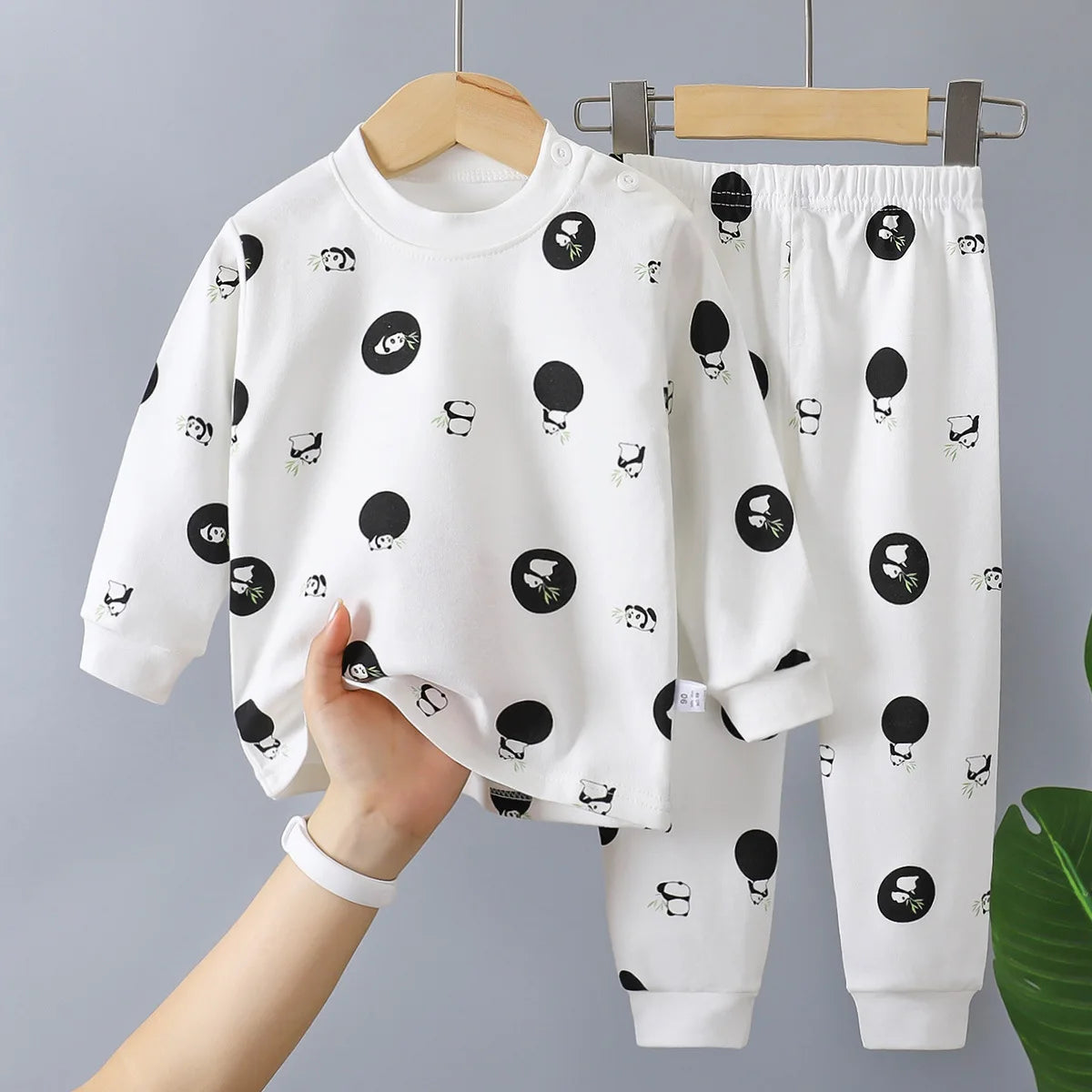 New Kids Boys Girls Pure Cotton Pajamas Cute Cartoon Long Sleeve Pyjamas Toddler Baby Autumn Sleepwear Children's Clothing Sets