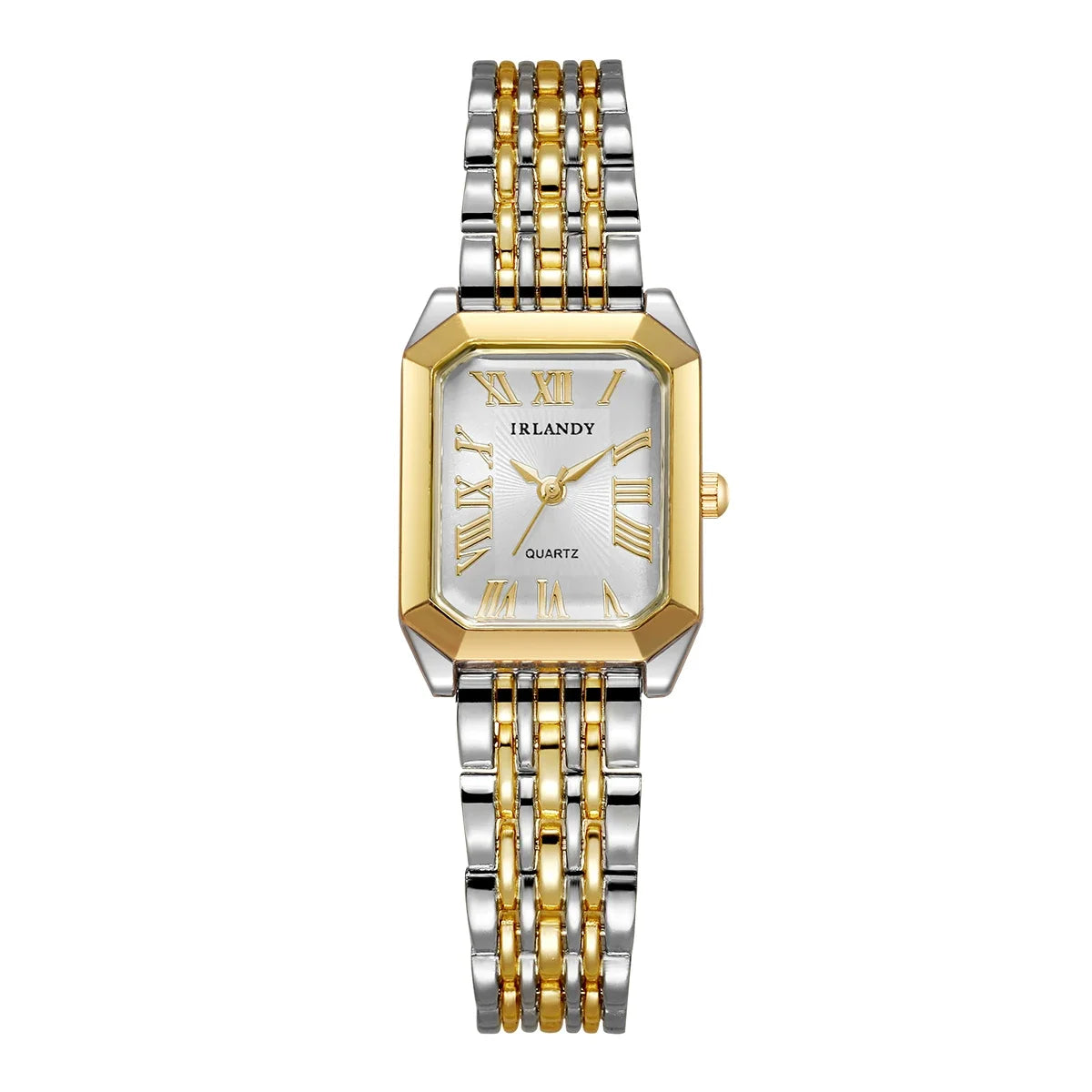 4PCS Elegant Rectangle Women Quartz Watch Bracelets Set Fashion Metal Girls Bracelet Wristwatches Relogio Feminino（Without Box）