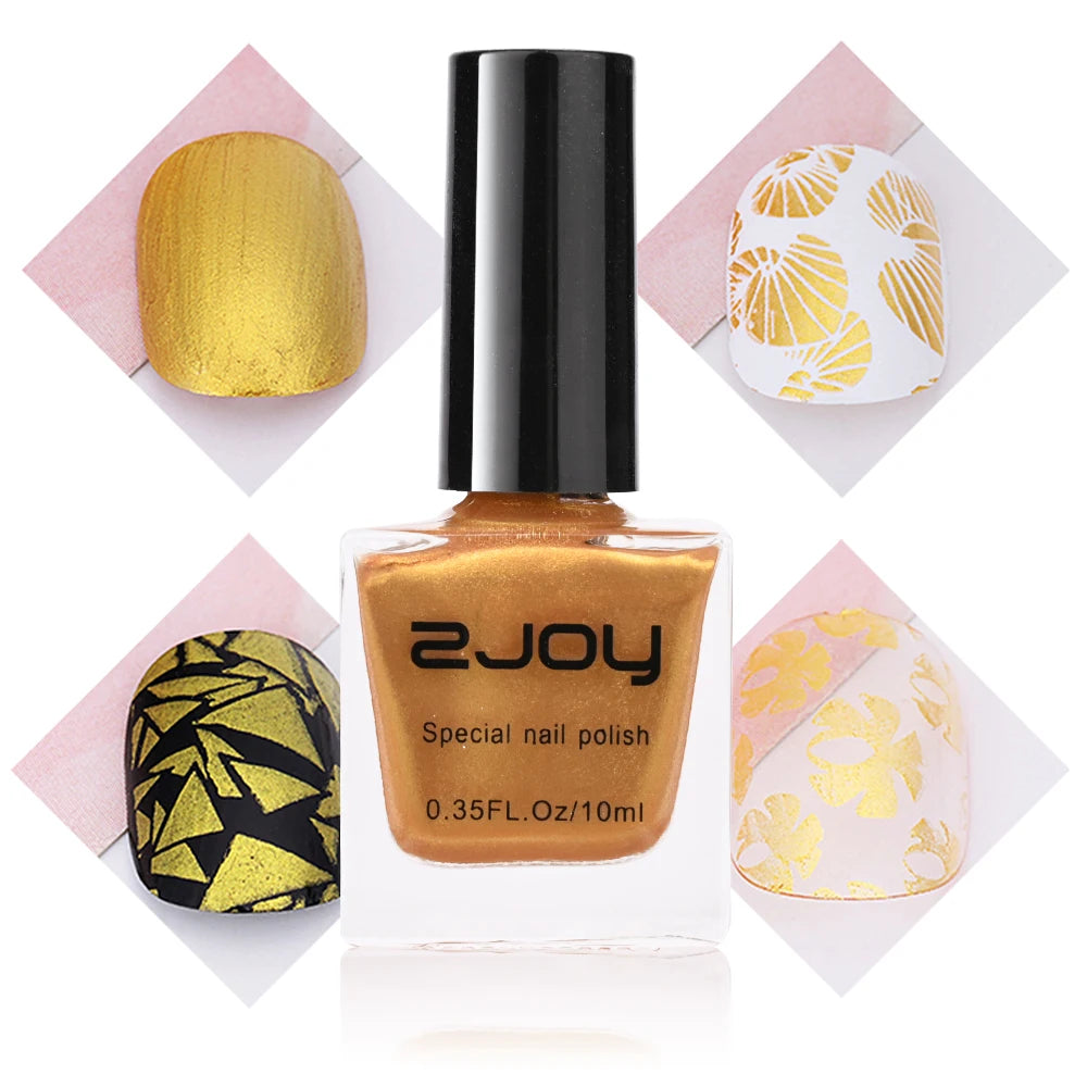 Nail Printing Stamping Gel Polish 10ml 30Colors Nail Art Printing Varnish for Stamping Plate Black White Gold Nails Lacquers