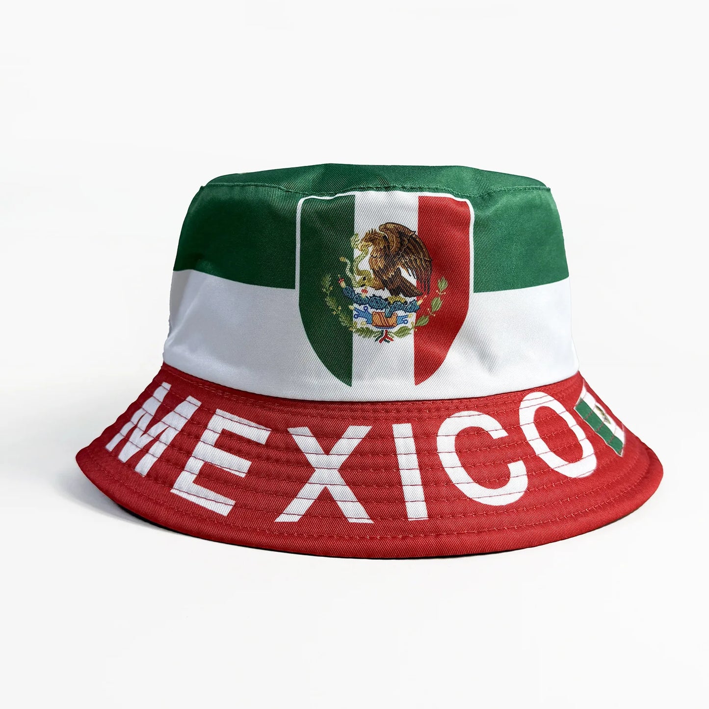 Reversible National Flag Print Bucket Hat - قبعة باكيت قابلة للعكس بتصميم أعلام الدول