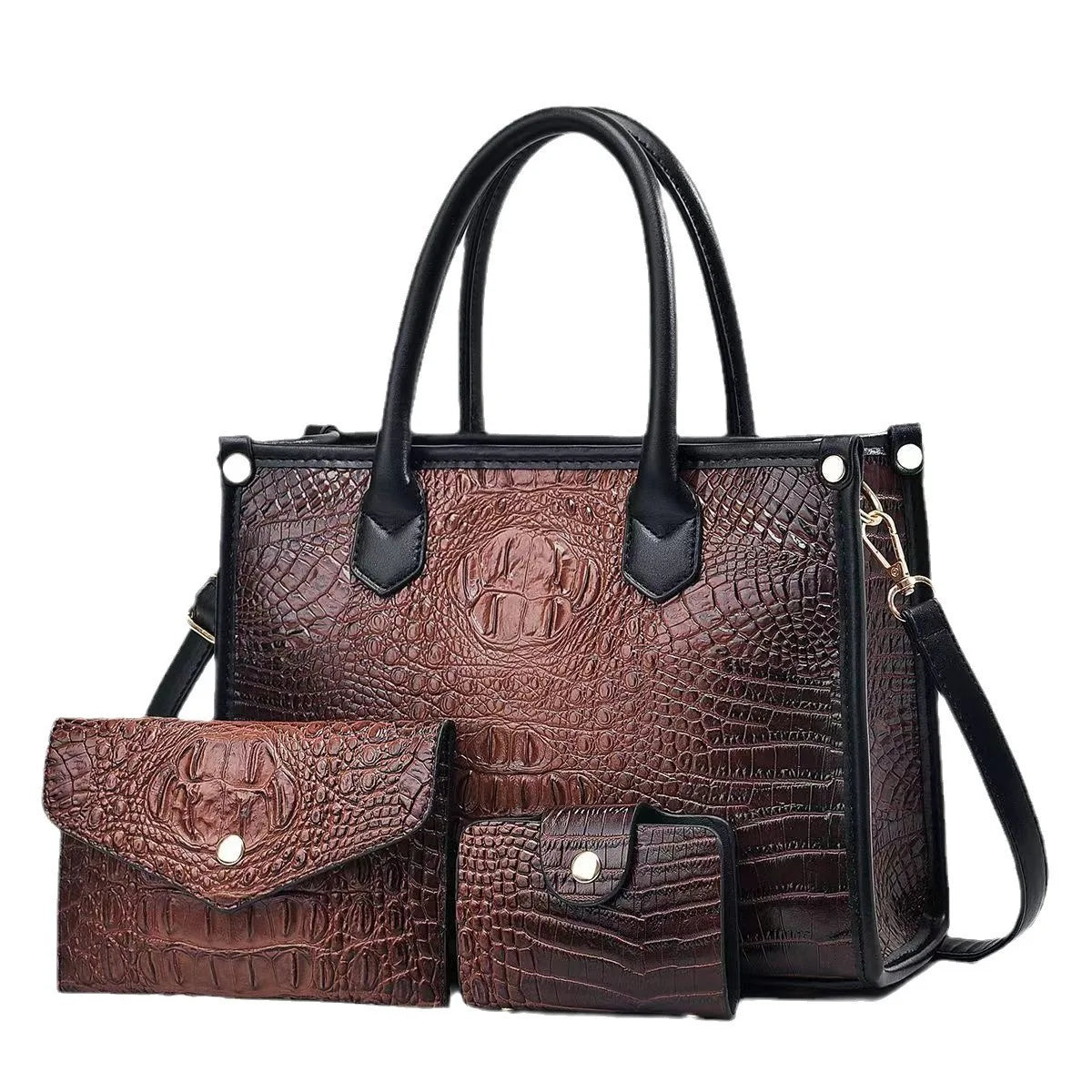 New Large Capacity Crocodile Pattern Women’s Tote Bag