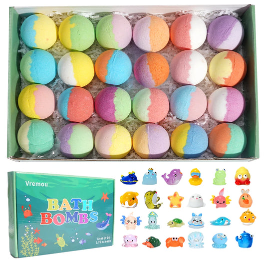 Kids Bath Bombs Surprise Set – 24 PCS