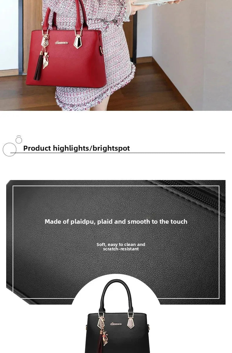 Trendy Large Capacity Women's Handbag Fashionable Mother-Child Shoulder Bag
