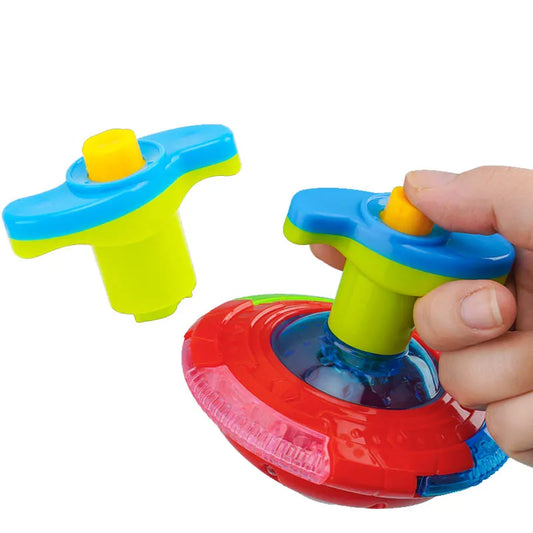 UFO Flashing Wing Spinning Top – LED Light Up Gyro Toy