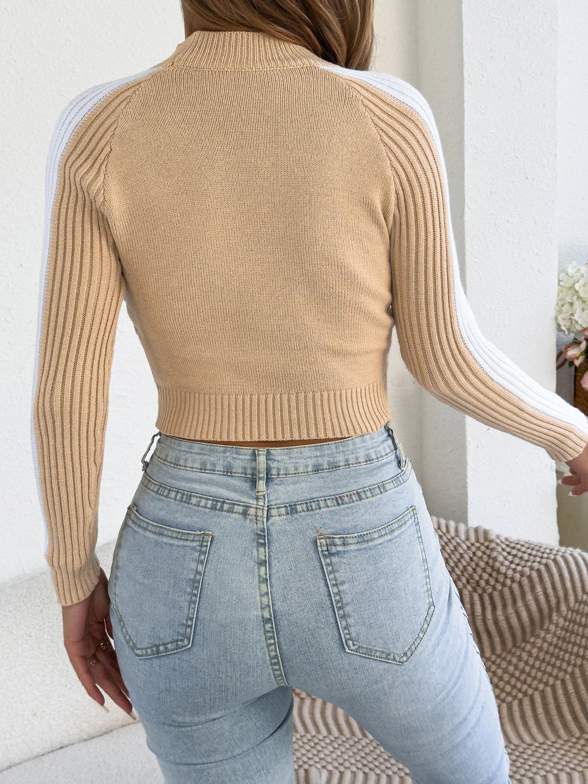 2026 Fashion Women's Round Neck Long Sleeve Stripe Knitted Sweaters for Autumn Winter Casual Warm Comfortable Pullover Woman Top