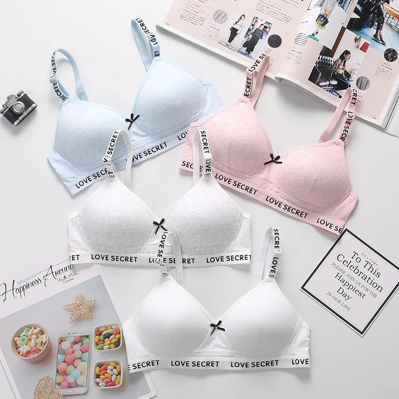 High Intensity Sports Bra Women's Running Gathered Shock Absorption Backless Letter Design Wireless Comfortable Underwear