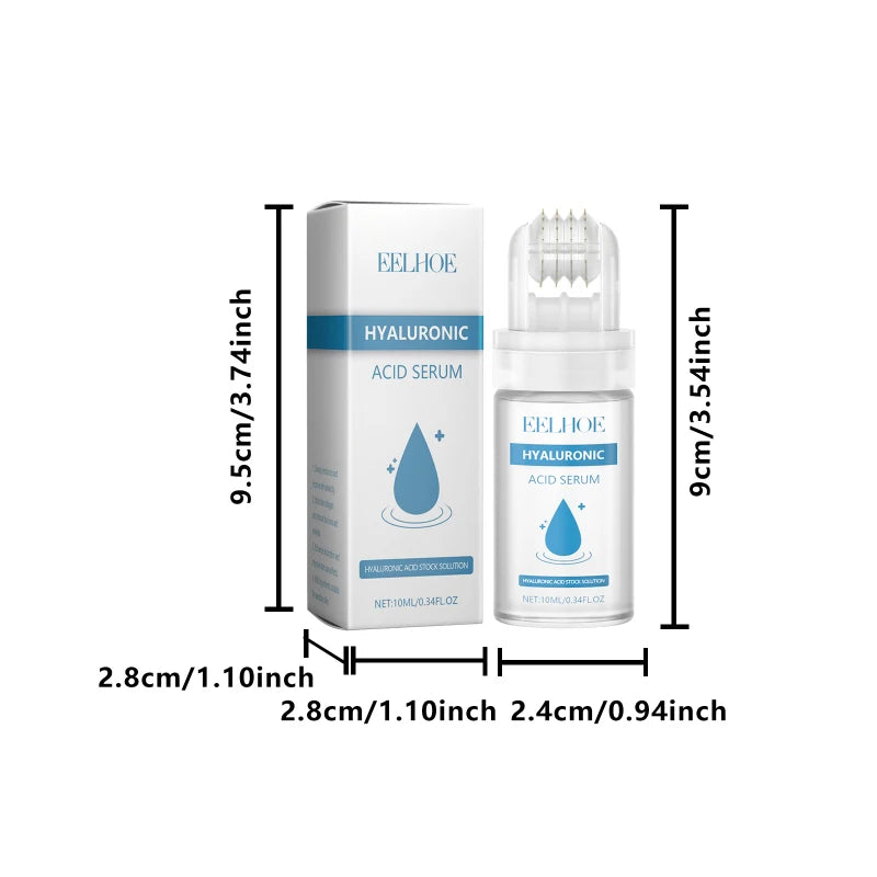 Deeply Hydrating Korean Facial Essence Set Hyaluronic Acid Microneedle Roller Skin Care Easily Absorbed Moisturizing Essence