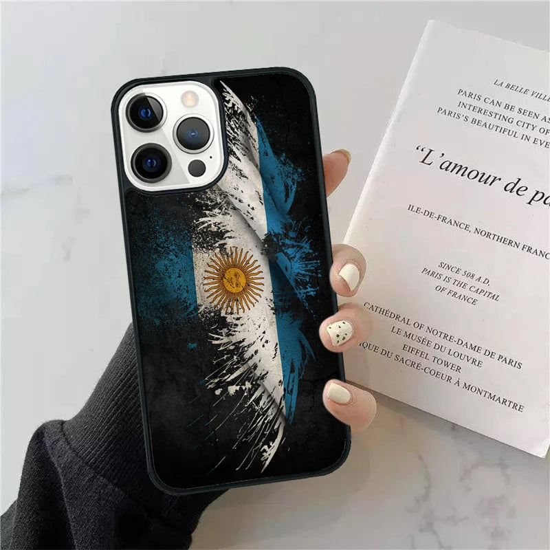 Argentina National Flag iPhone Case - غطاء آيفون بتصميم علم الأرجنتين