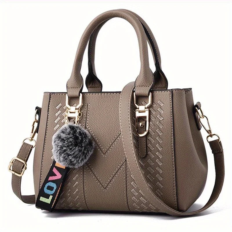 Embroidery Messenger Bags Women Handbags Bags For Women Sac A Main Ladies Hair Ball Hand Bag