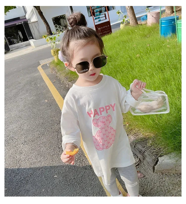 Autumn Children's Fashionable Sports Set Baby Girl Sweater