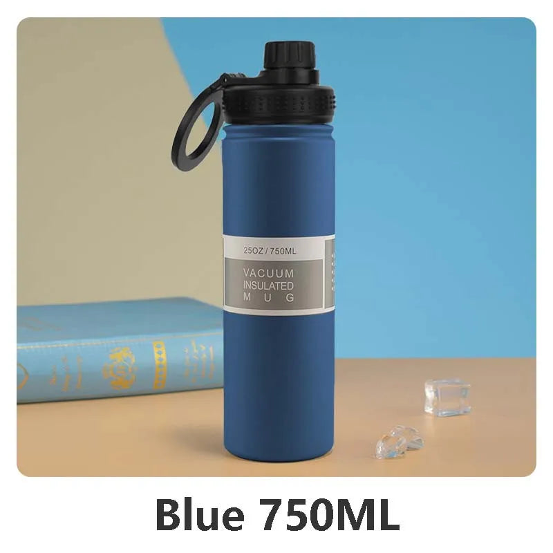 750ml Stainless Steel Vacuum Insulated Water Bottle with Magnetic Phone Holder
