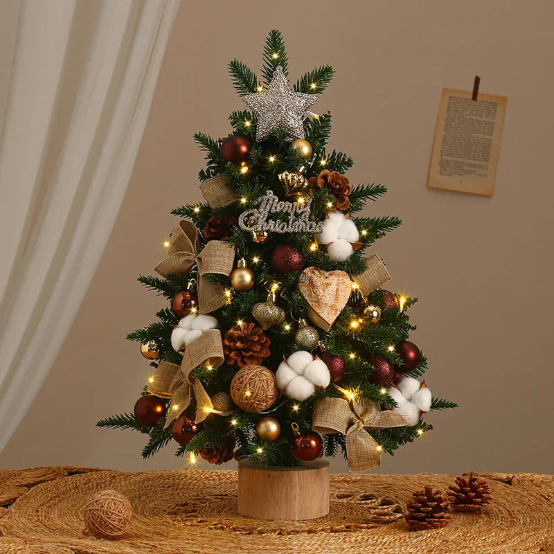 1PC Christmas Decoration Christmas Tree Desktop Small Tree Ornaments New Year Navidad Gift Christmas Festival Party Supplies