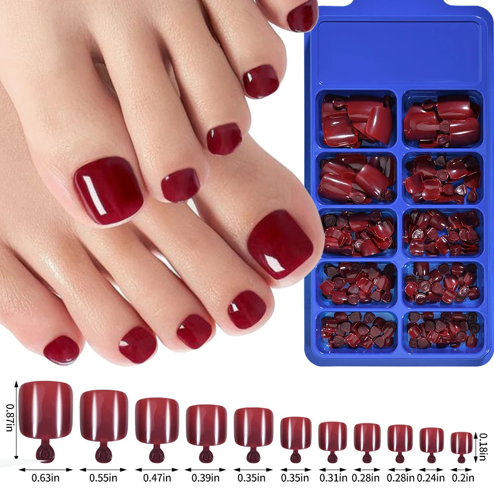 100Pcs Pink White Press on Nails Extension Short Square Fake Nail Tips Acrylic Full Cover False Nails Artifical Fingernails