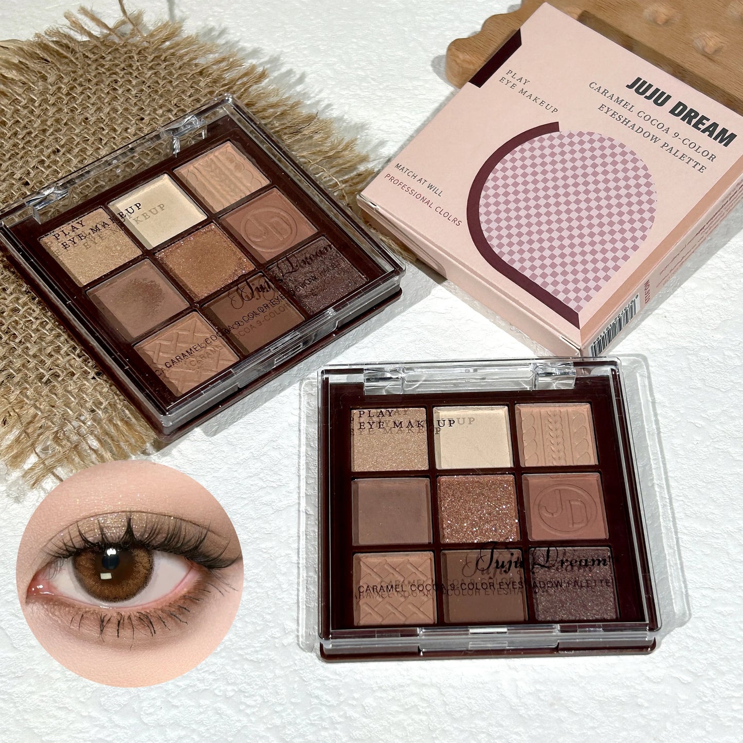 Chocolate Warm Brown Earth Eyeshadow Palette – 9 Shades