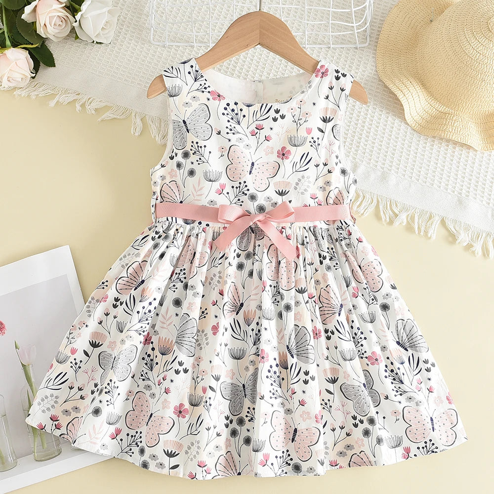 Melario Bow Girl Princess Dress New Summer Kid Girls Dress