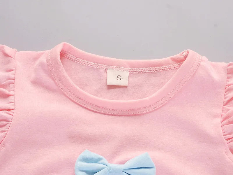 New Summer Fashion Baby Clothes Suit Children Girls Vest Shorts 2Pcs/Sets