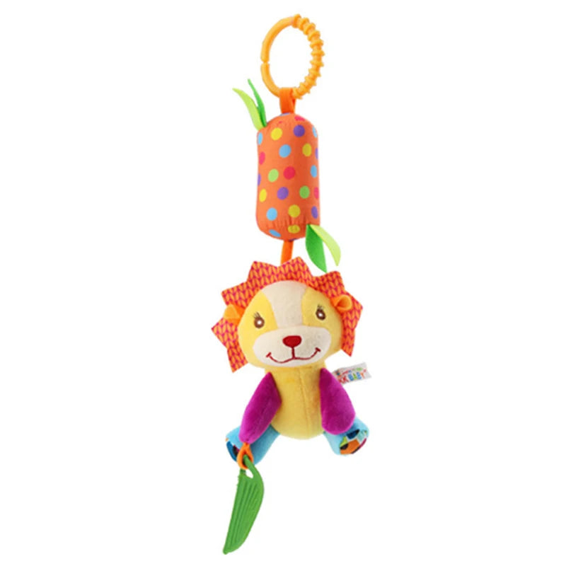 Newborn Baby Plush Stroller Toys Baby Rattles Mobiles Cartoon Animal Hanging Bell Educational Baby Toys 0-12 Months Speelgoed