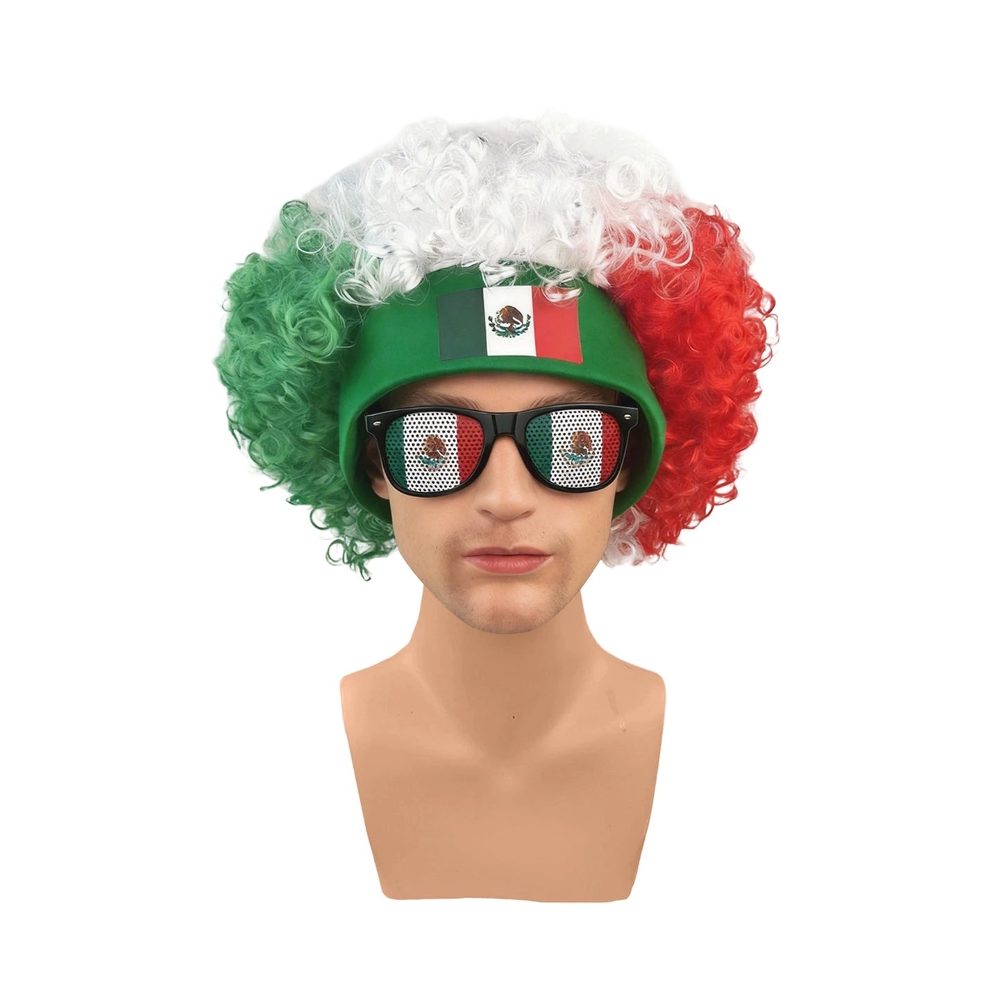 Football Fans Wig Hat Set 2026 - طقم قبعة وباروكة مشجعي كرة القدم 2026