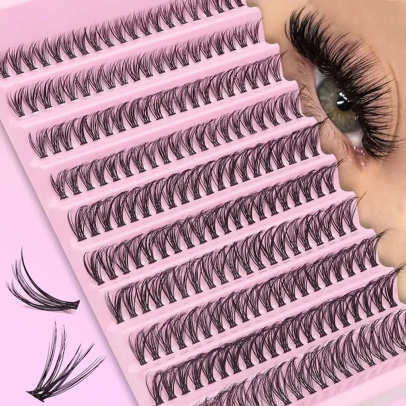 DIY Cluster Lashes – 200PCS Natural Wispy Eyelashes