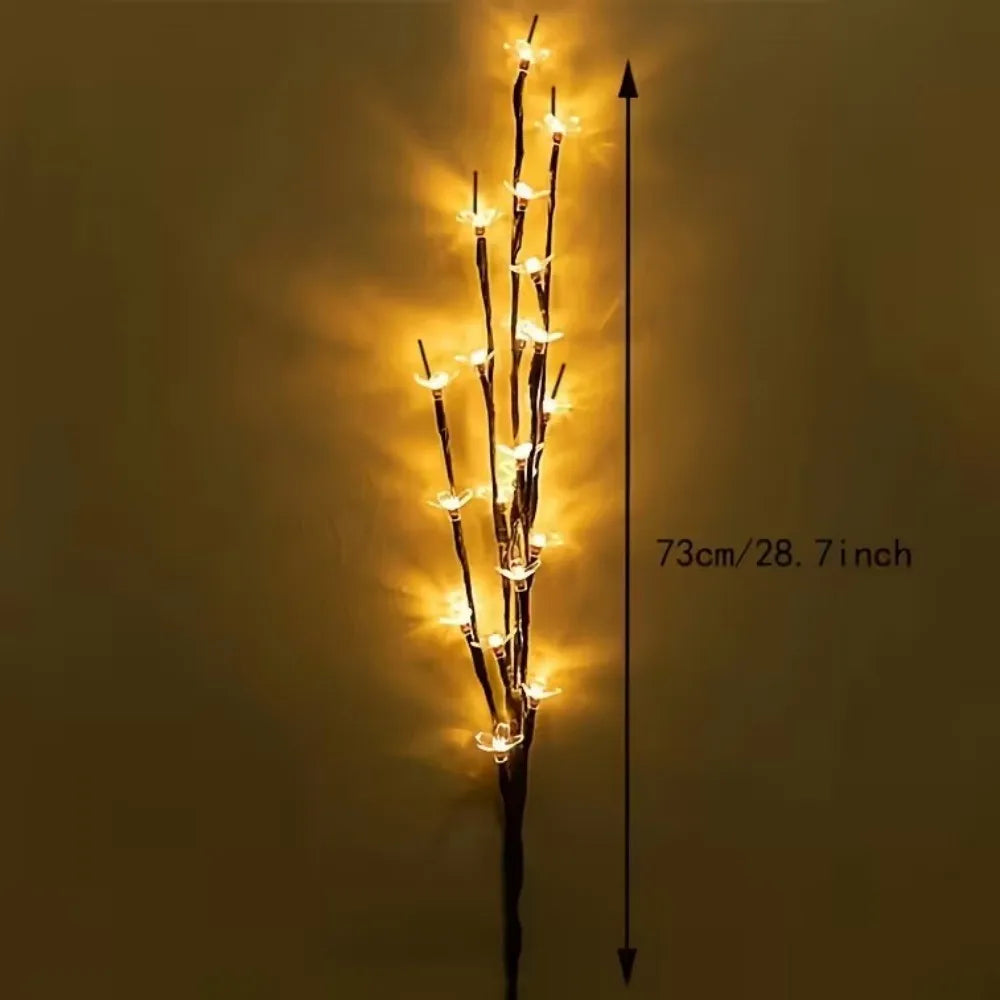 1pc 20LED Cherry Blossom Tree Landscape Lighting,Battery Powered, used for Home Garden Wedding Birthday Christmas Festival Party
