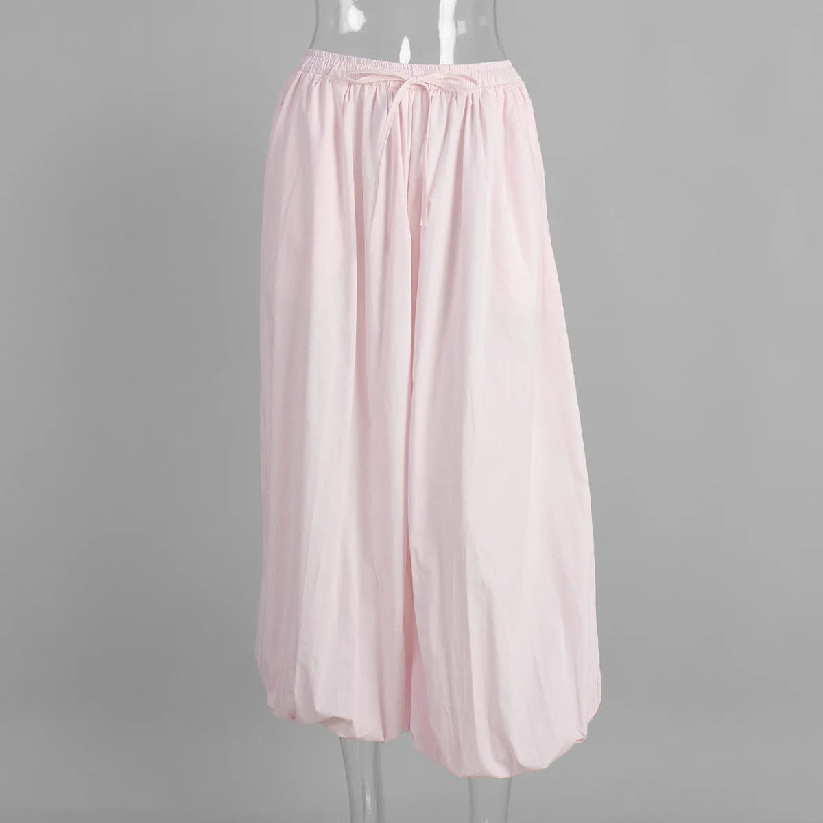 Y2k Fashion Pocket Bloomers Female Trousers Wide Leg Women Pants Pleated Loose High Waist Patchwork Bandage Streetwear