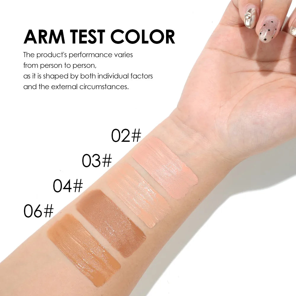 6 Colors Liquid Concealer Full Coverage for Acne Scars Tattoo Body Face Waterproof Long Lasting Easy Blend Korean Make Up