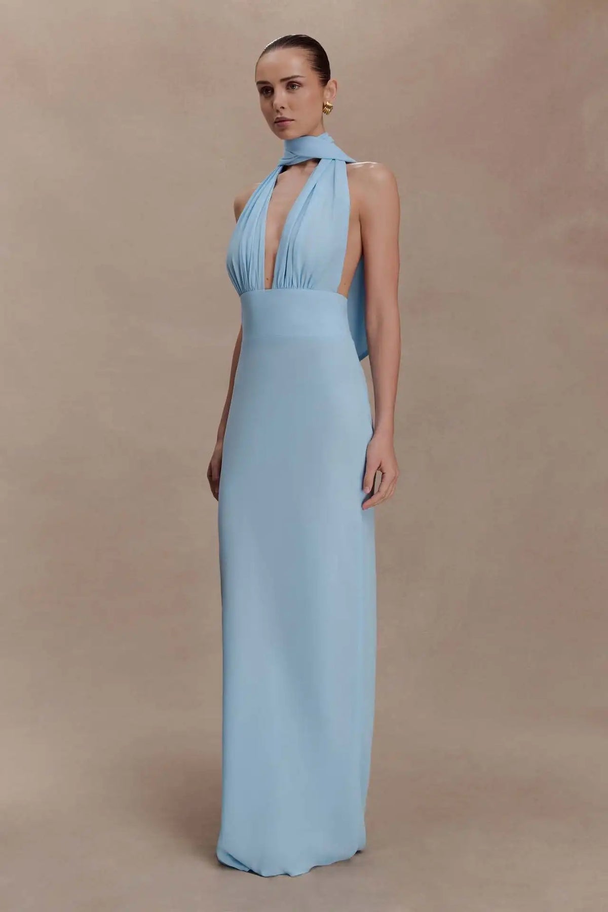 Women Sexy Polka Dot Halter Maxi Dress Elegant V Neck Backless Sleeveless High Waist Dresses 2026 Female Summer Party Dress