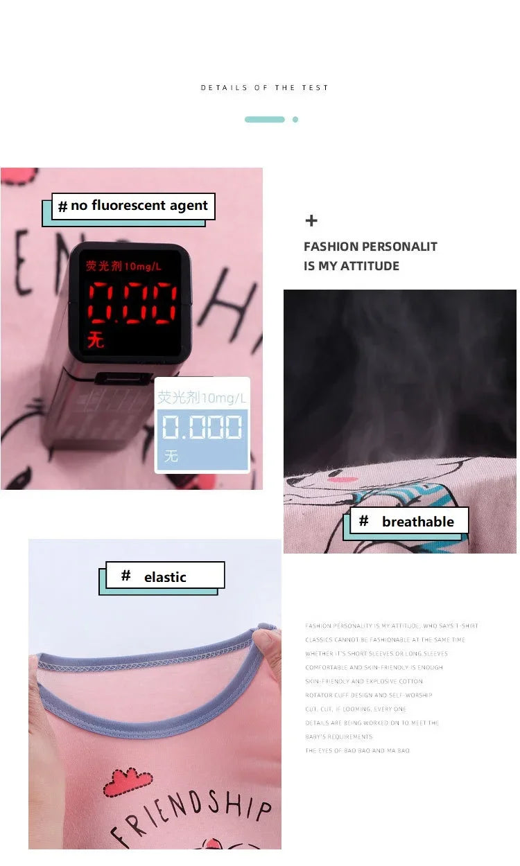 2PCS mother Kids Clothes Children's Sets Boys Girl T-shirt Shorts Summer Cotton Short sleeve Baby Children