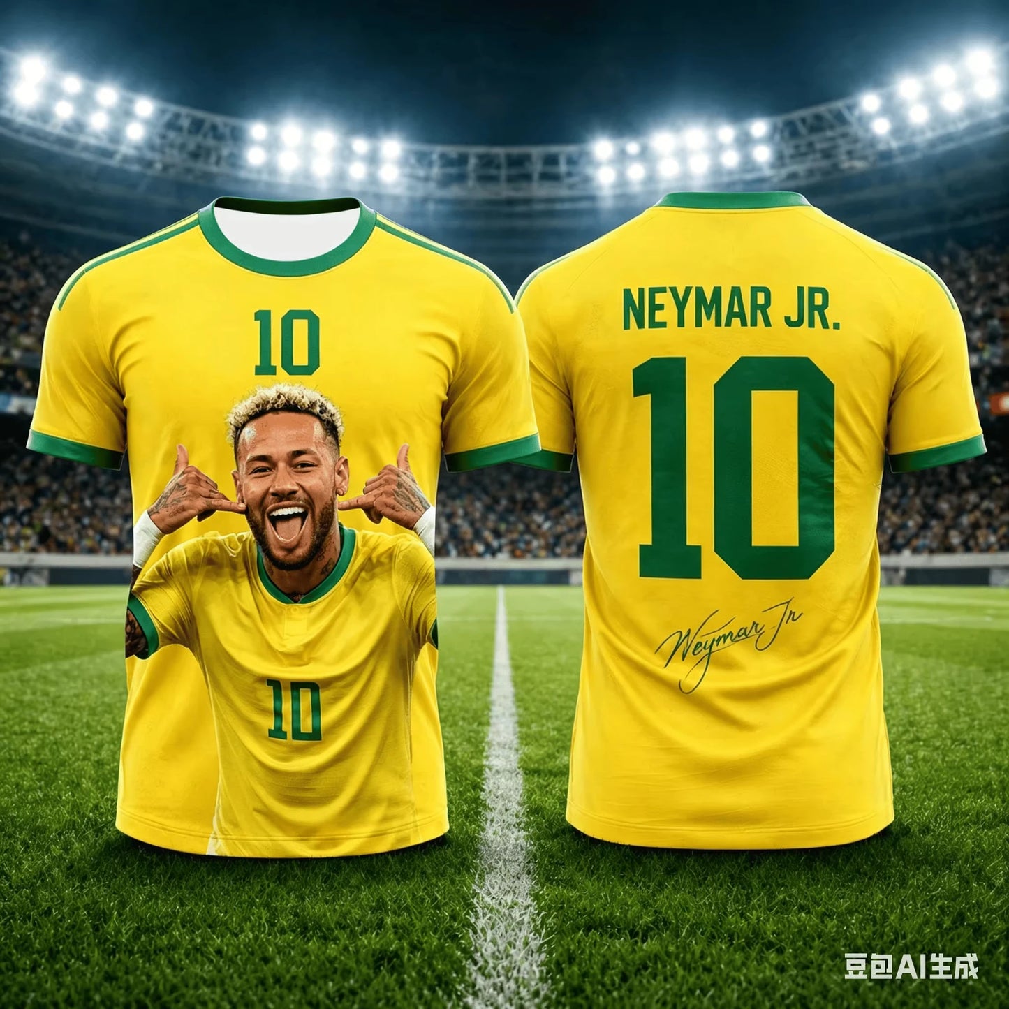 Neymar 3D Printed Sports Quick Dry T Shirt Family Style for Kids Adults Summer Outdoor Soccer Training   Sports Apparel