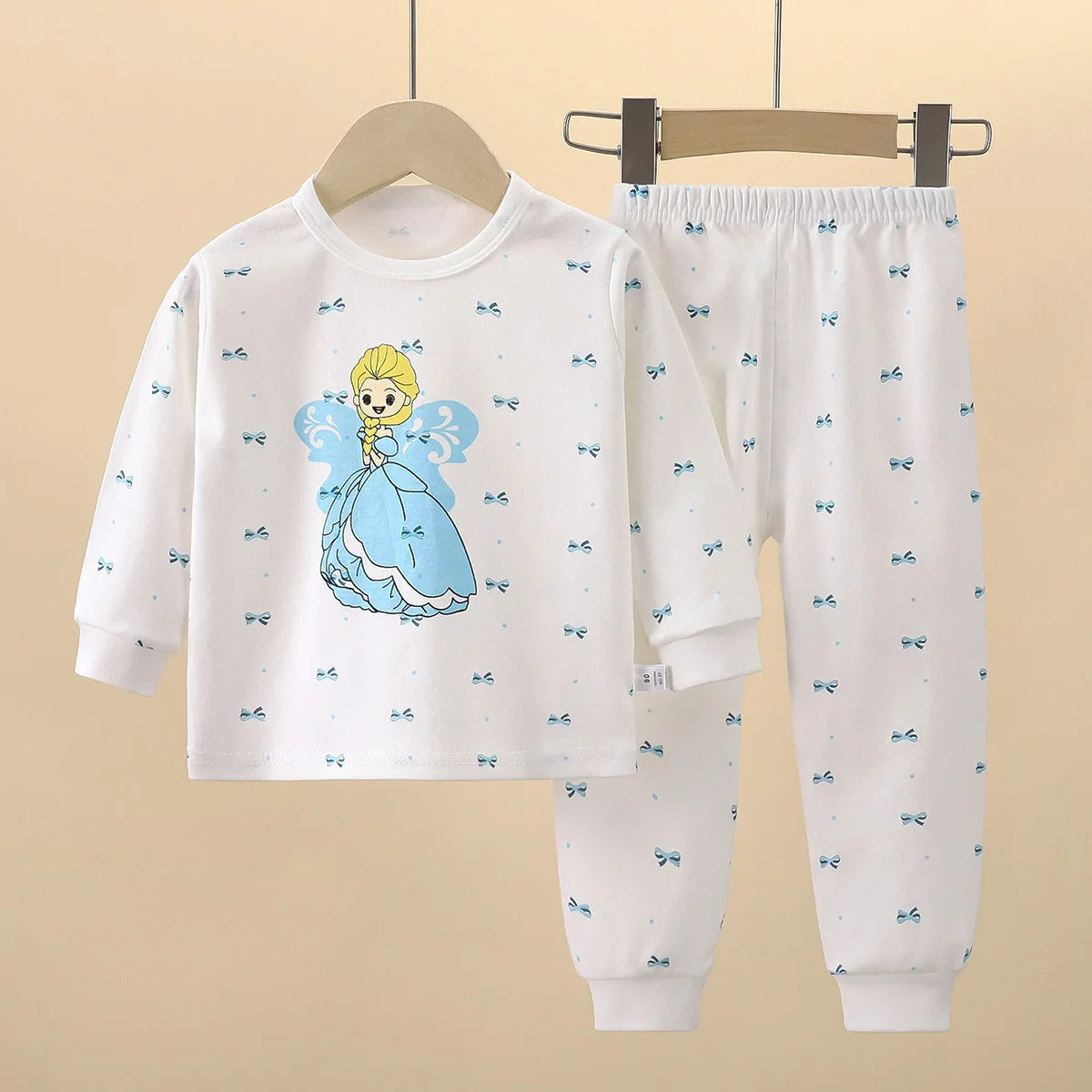 New Kids Boys Girls Pure Cotton Pajamas Cute Cartoon Long Sleeve Pyjamas Toddler Baby Autumn Sleepwear Children's Clothing Sets