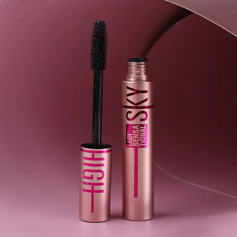 4D Mascara Waterproof Volumizing Curling Lengthening Smudge Proof Long Lasting Flawless Lashes for Women Daily Natural Look