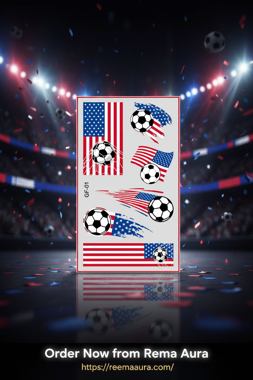2026 Football Fan National Flag Face Stickers - ملصقات وجه بأعلام الدول لمشجعي كرة القدم 2026