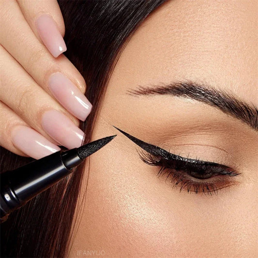 Black Fine Long Lasting Liquid Eyeliner Pen Waterproof Quick-dry Eyeliner Pencil Makeup Smooth Matte Eye Liner Pen No Fading