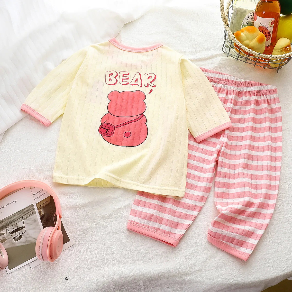 Kids Clothes Children's Set 100 Cotton Summer Pajamas Boys Girls