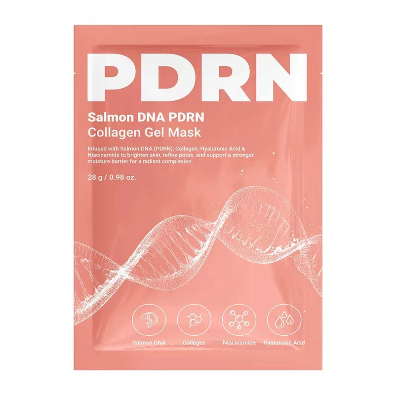 Salmon Dna PDRN Facial Mask Collagen Hydrating Moisturizing Hydrogel Mask Radiant Gentle Soothing Repair Daily Skincare
