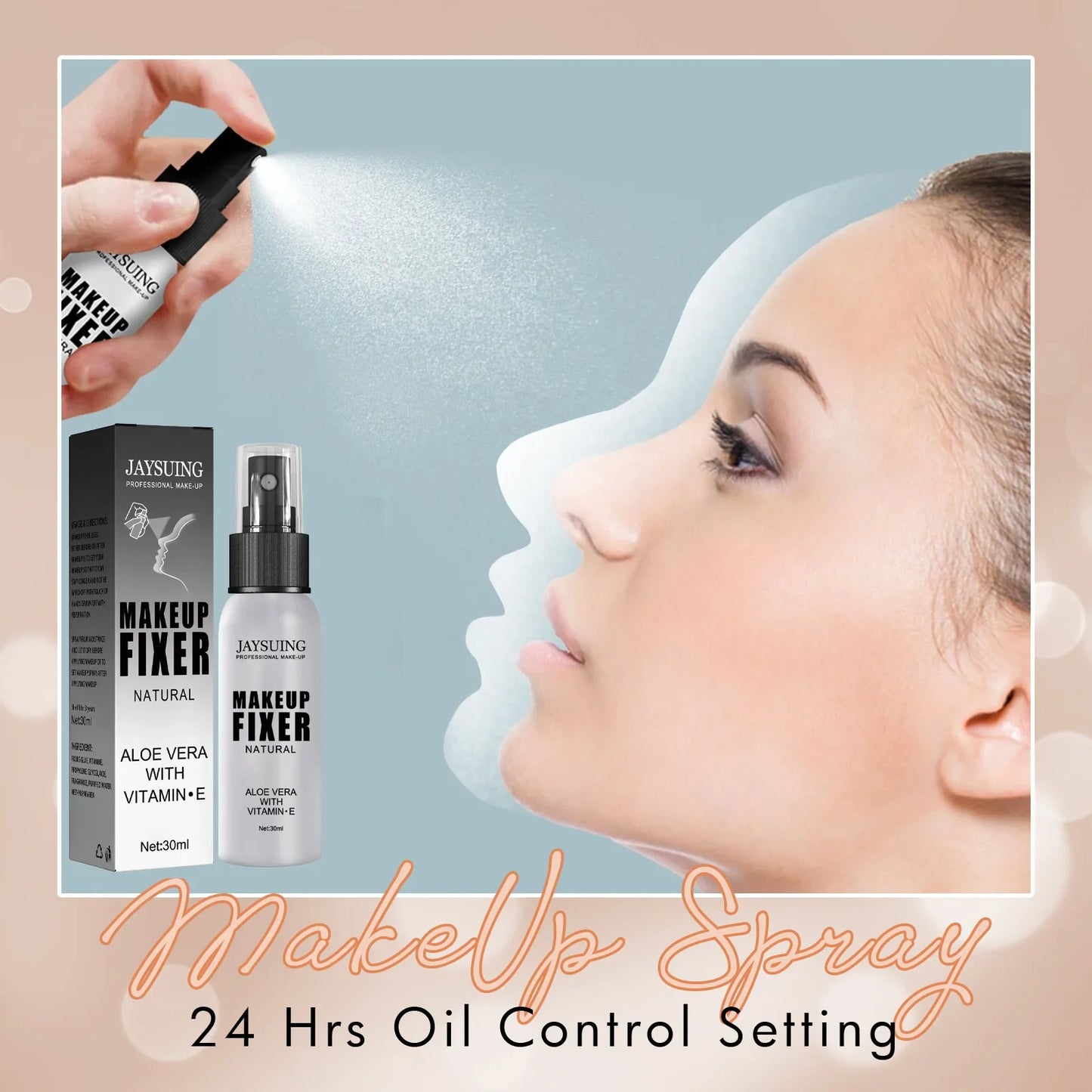 Makeup Setting Spray Moisturizing Hydrate Oil Control Long-lasting Make Up Natural Matte Refreshing Quick Fixer Spray Cosmetics