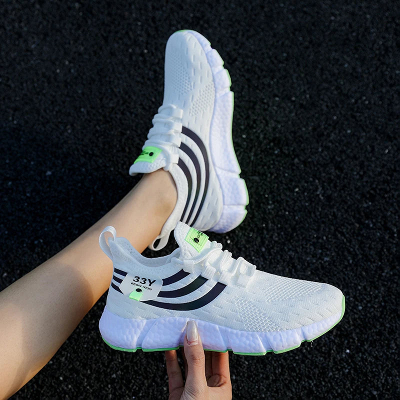 Women’s Casual Sports Sneakers – Lightweight Anti-Slip Running & Walking Shoes | حذاء رياضي نسائي كاجوال – خفيف الوزن، مانع للانزلاق، للجري والمشي