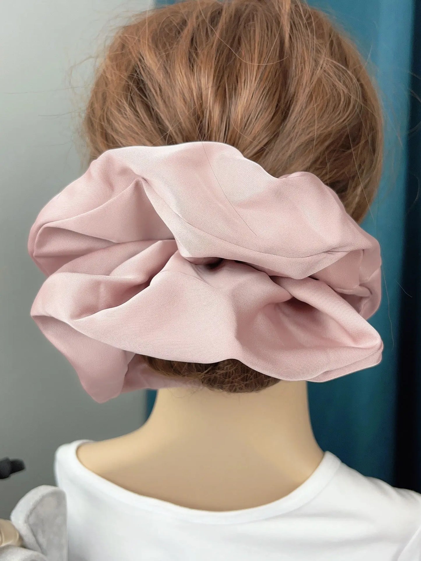 Oversize Satin Scrunchies Elastic Hair Ties Women Girls Big Silk Hair Bands Ponytail Holder Hair Rubber Bands Hair Accessories