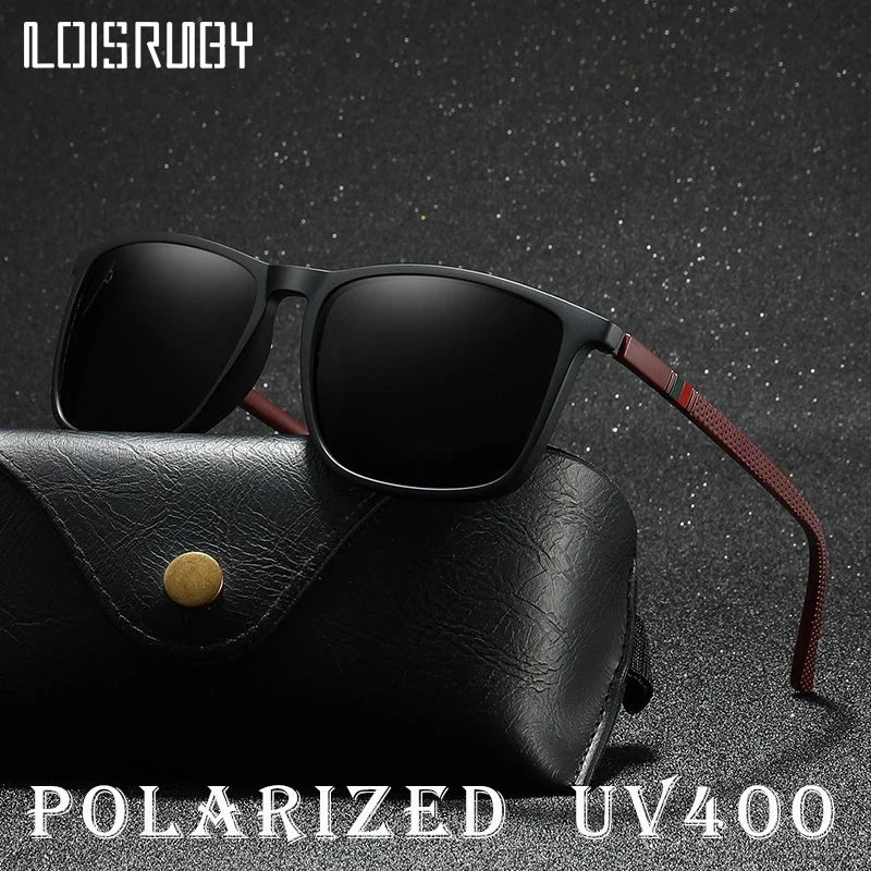 Luxury Square Vintage Polarized Cycling Sunglasses Men Fashion Travel Driving Fishing Sun Glasses Male Eyewear UV400