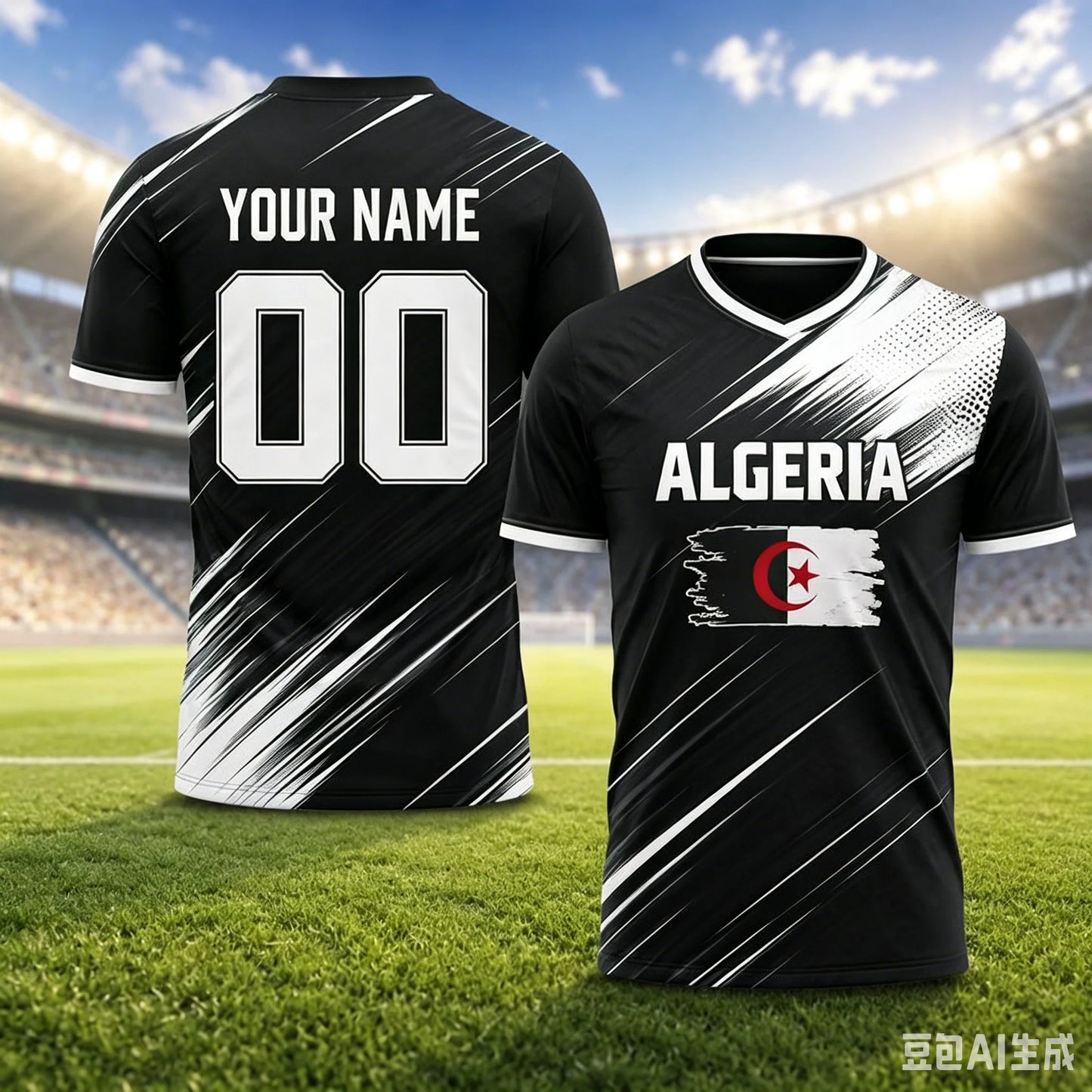 Algeria Football Jersey 2026 Fan Edition New Breathable Football Jersey Unisex Fan Gift Children's and Adult Training Clothing