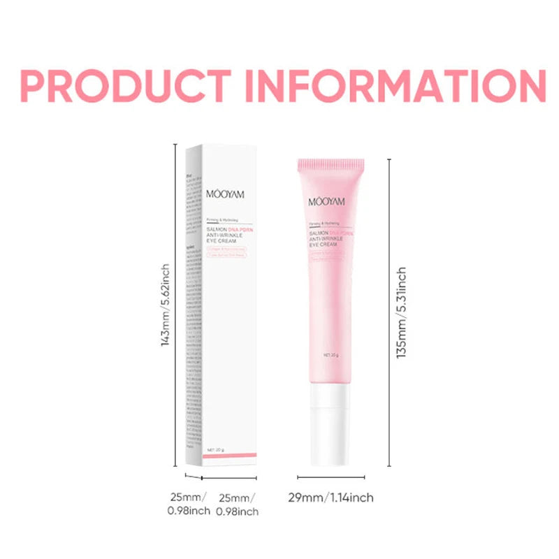 Salmon Pink PDRN Skincare Set Firming Soothing Massage Eye Cream Glow Moisturizing Toner Oil Control Cleansing Gel Facial Wash