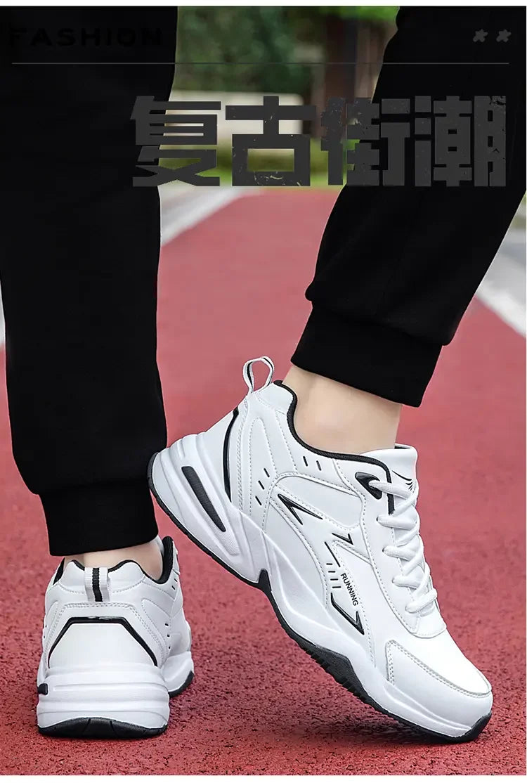 Men’s Casual Shoes B812 – Breathable PU Leather Lace-Up with EVA Sole