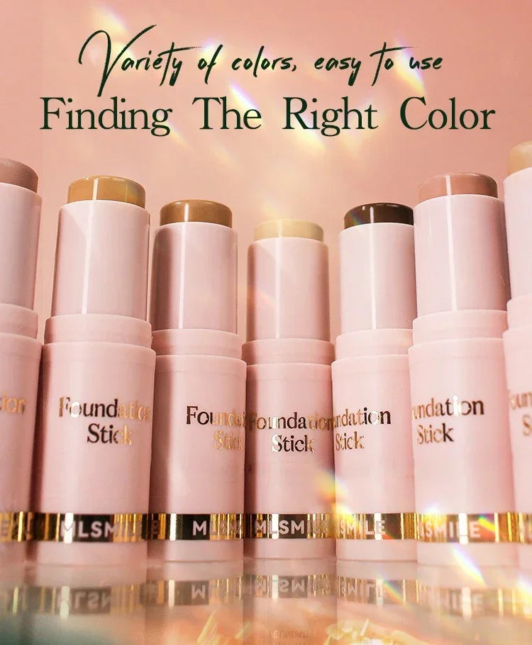Face Makeup Stick Foundation Cream 6 Color Moisturizing Full Coverage Dark Skin Tone Natural Matte Concealer Professional Makeup