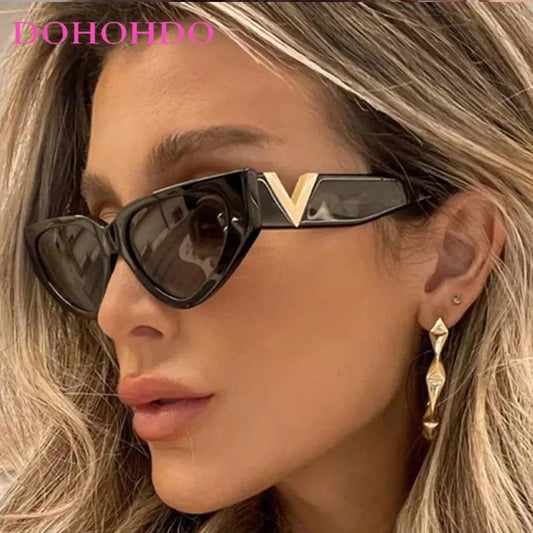 Vintage Small Cat Eye Sunglasses – Unisex Retro UV400 Shades