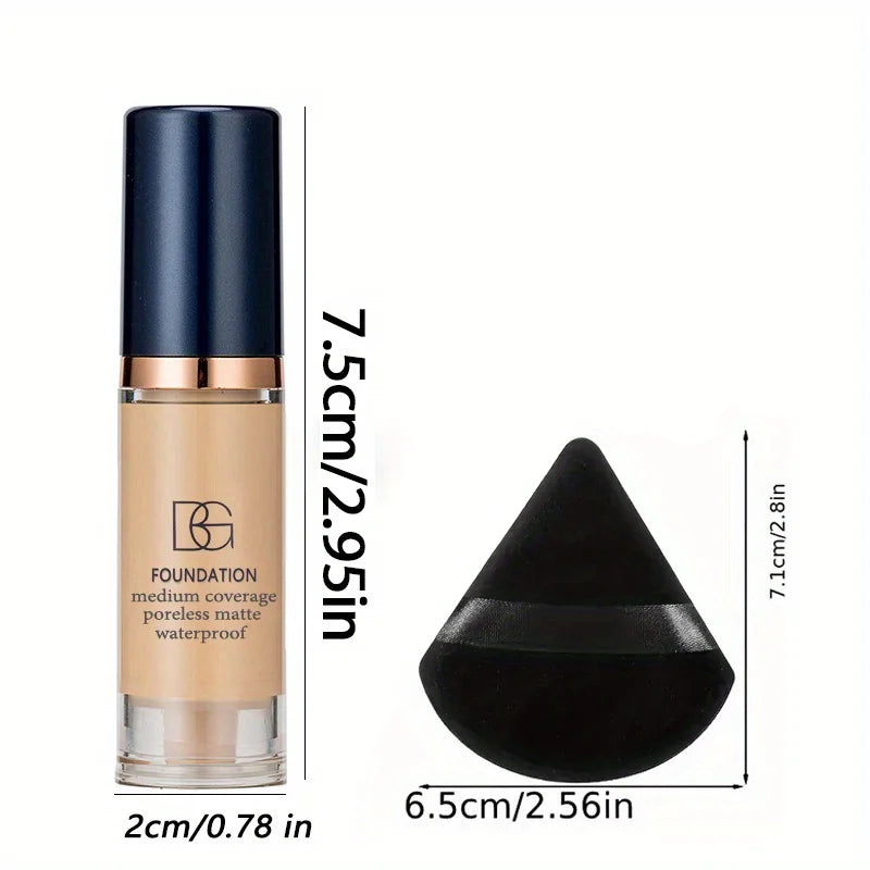 Full Coverage Waterproof Liquid Foundation Set