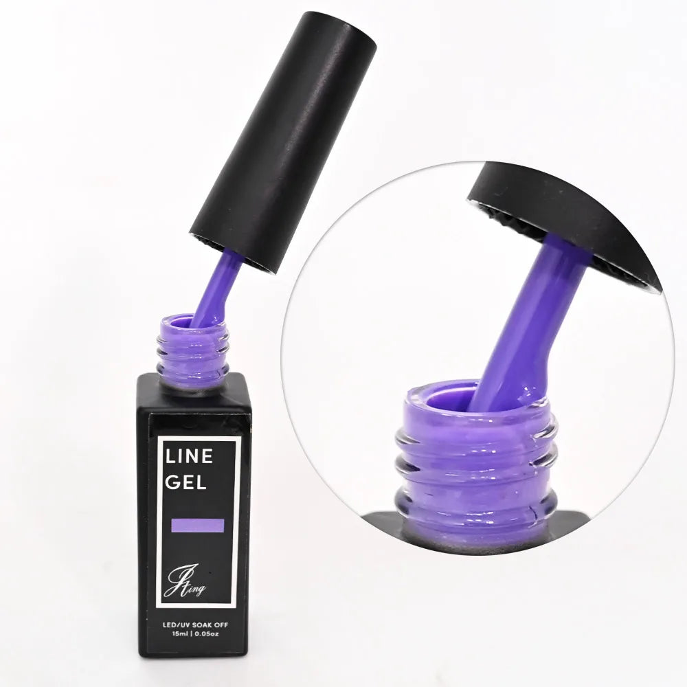 15ml/Bottle Liner Painting Gel Nail Polish Black Gold Silver Line Drawing Brush Nail Art Vernis White Black Nail Gel Varnish