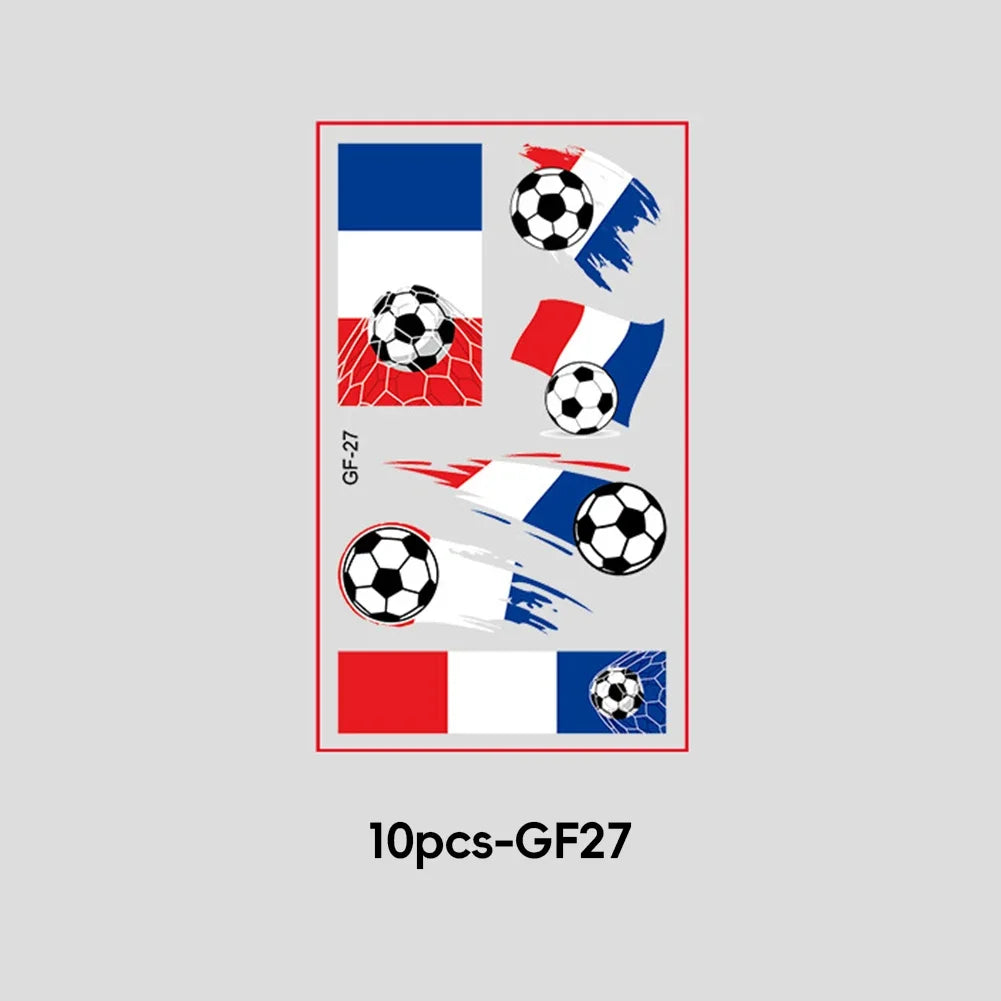 2026 Football Fan National Flag Face Stickers - ملصقات وجه بأعلام الدول لمشجعي كرة القدم 2026