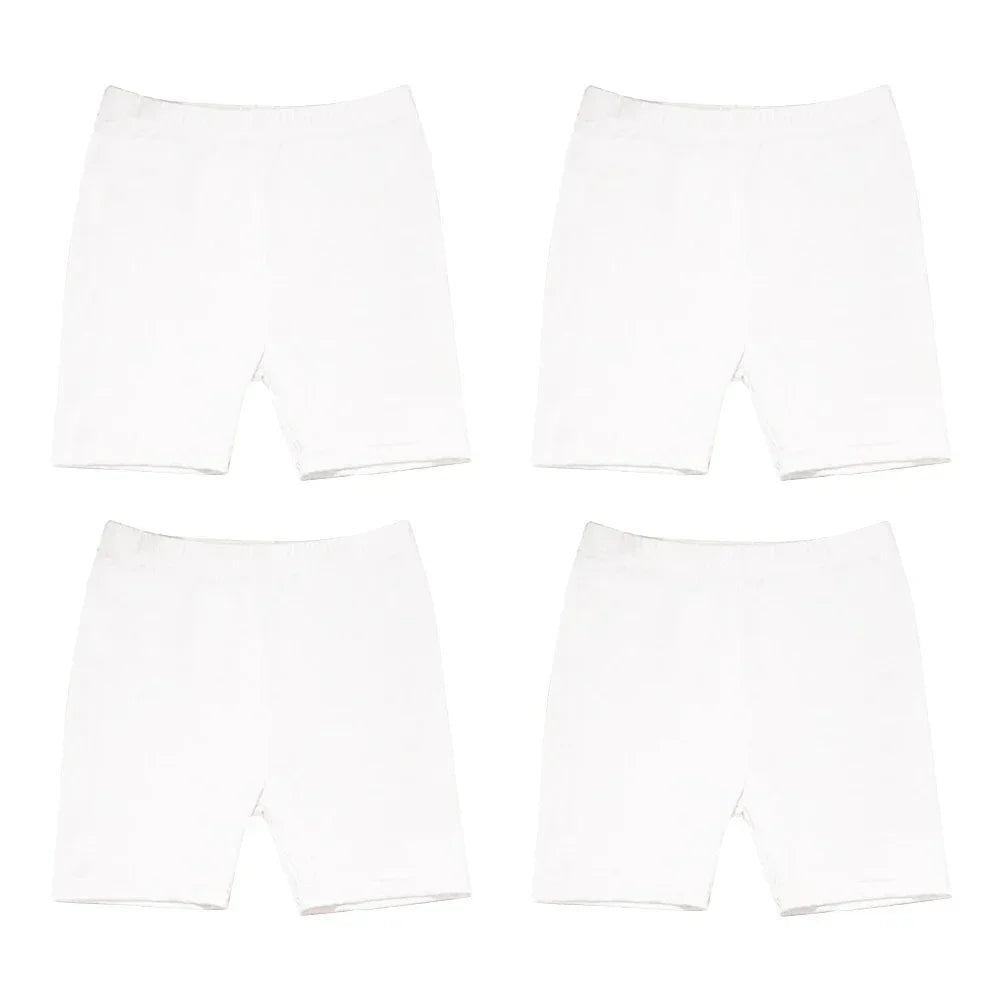 4pcs Girls Safety Pants Modal Dance Leggings Shorts Soft Candy Color Panties Girls Underwear Short tights Aged 3-12 Years